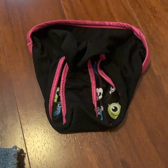 Black Disney high waisted bathing suit bottoms with Cute characters. Size 5/6 - Picture 3 of 3